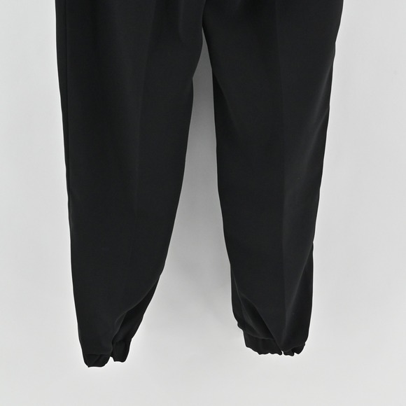 LK Bennett Womens Black Jogger Style Dress Pants Size 8 Tie Waist Quiet Luxury - Picture 11 of 11